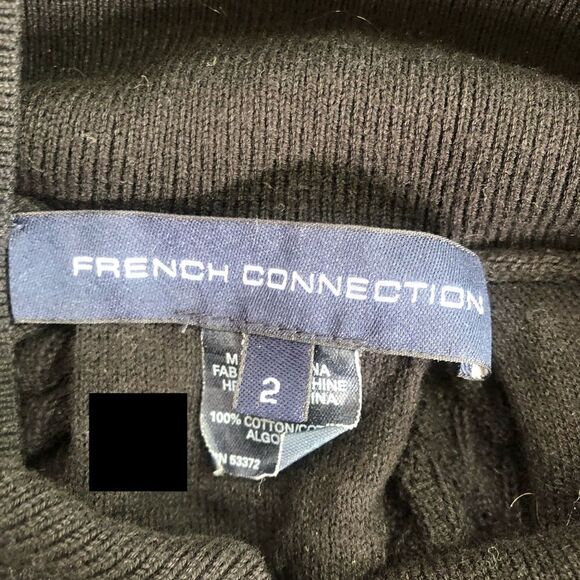 French connection Y2K black knitted cotton dress - Picture 5 of 8